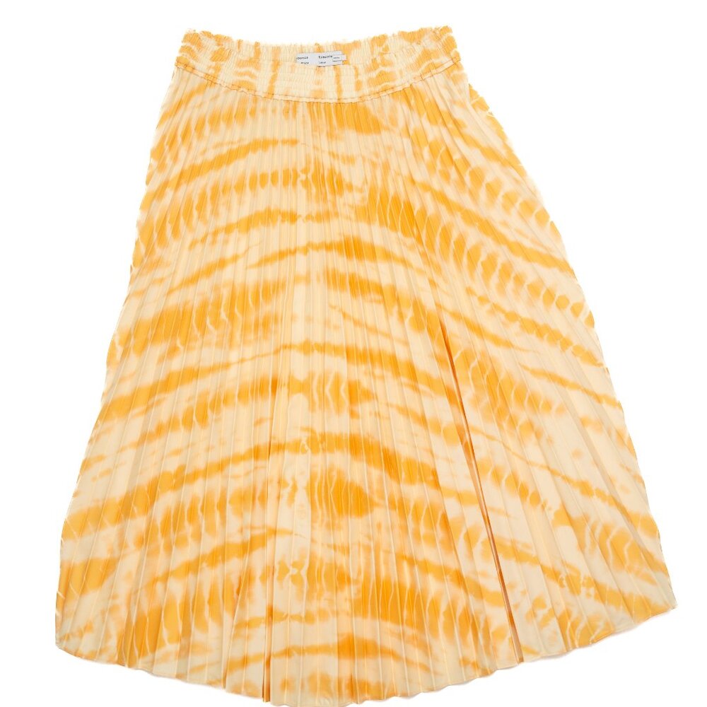 Proenza Schouler Pleated Tie Dye Skirt (Yellow)